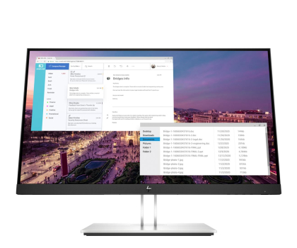 Monitor LED 21" i mniejszy HP 23" E23 G4 FHD 9VF96AA Srebrny